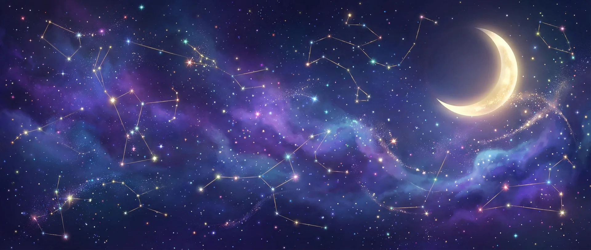 星空背景 - 立可尿 | 每日星座运势与塔罗占卜
